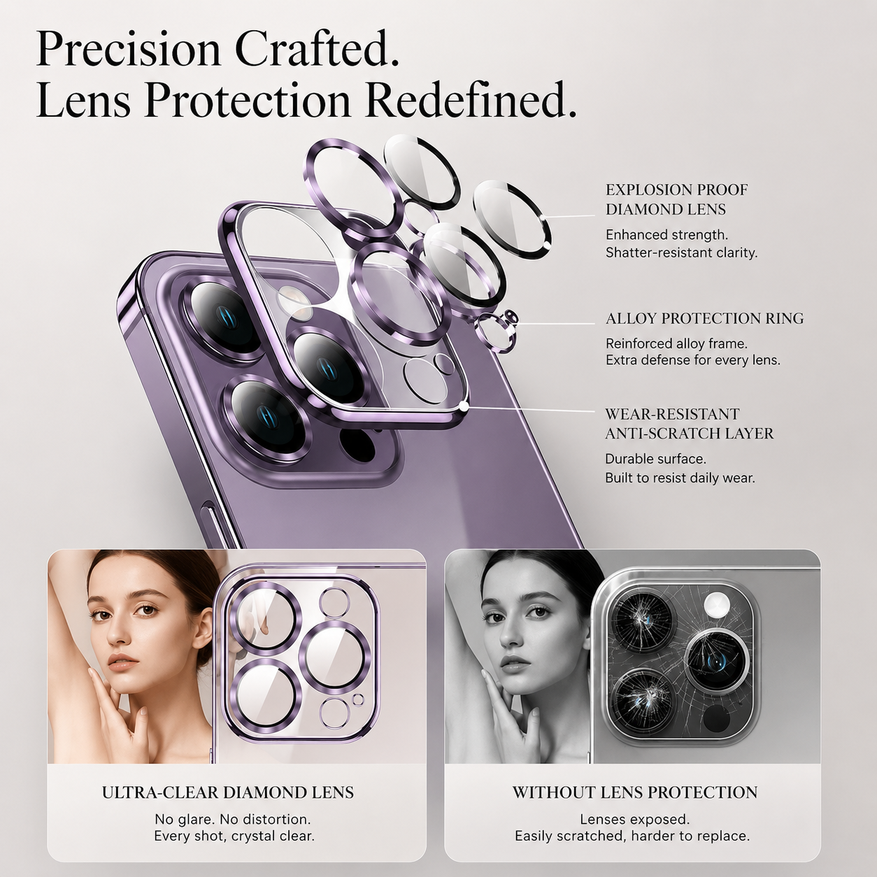 Premium iPhone Case MagSafe Compatible Magnetic Protective Cover Ultra Thin Transparent Hard PC Back Silicone Bumper Shockproof Anti Scratch Texture