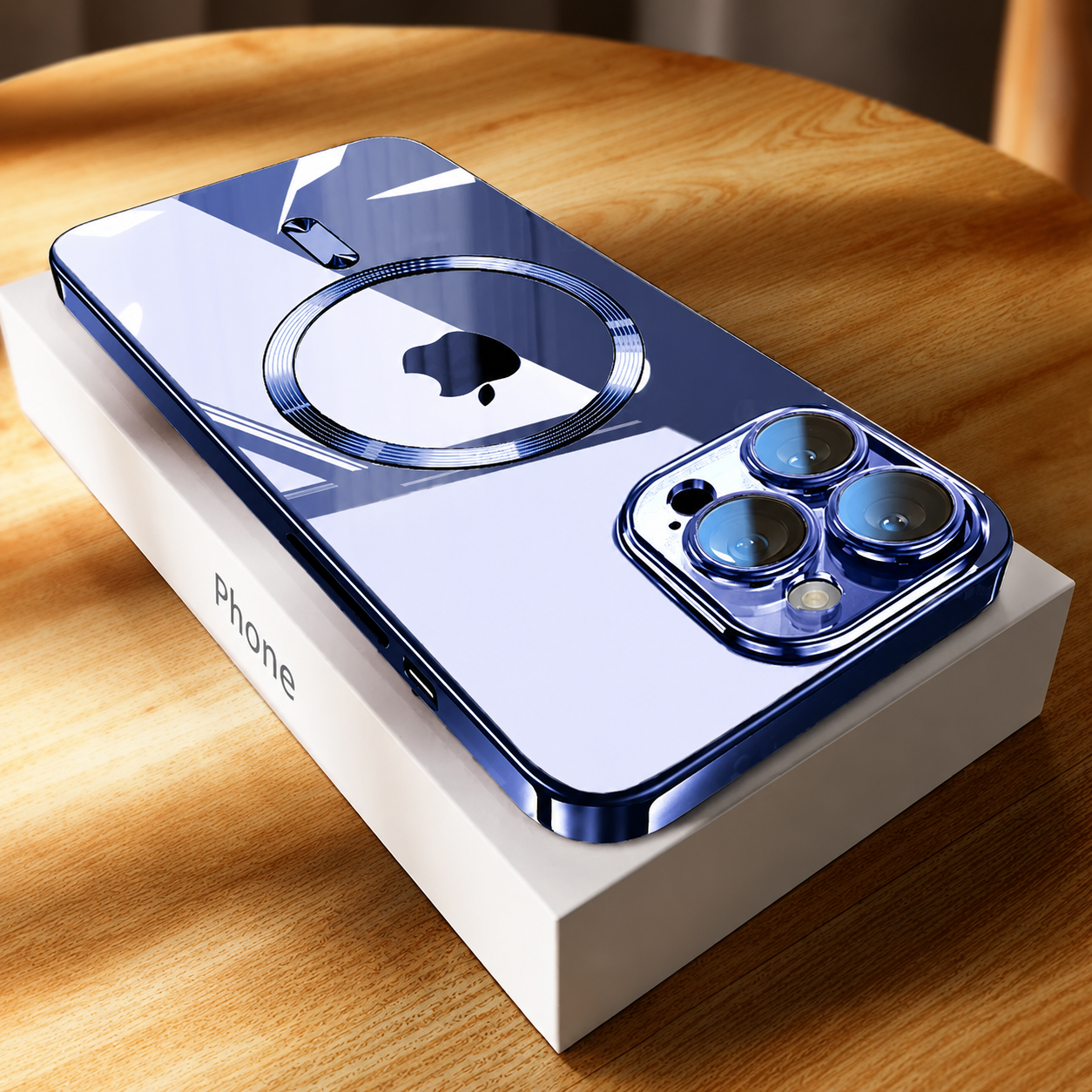 Premium iPhone Case MagSafe Compatible Magnetic Protective Cover Ultra Thin Transparent Hard PC Back Silicone Bumper Shockproof Anti Scratch Texture