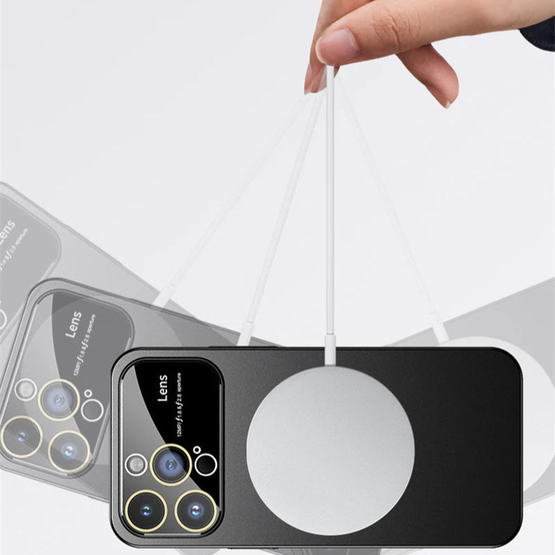Premium iPhone Case MagSafe Compatible Magnetic Rotating Ring Stand Protective Cover Camera Lens Protection Shockproof Slim Design