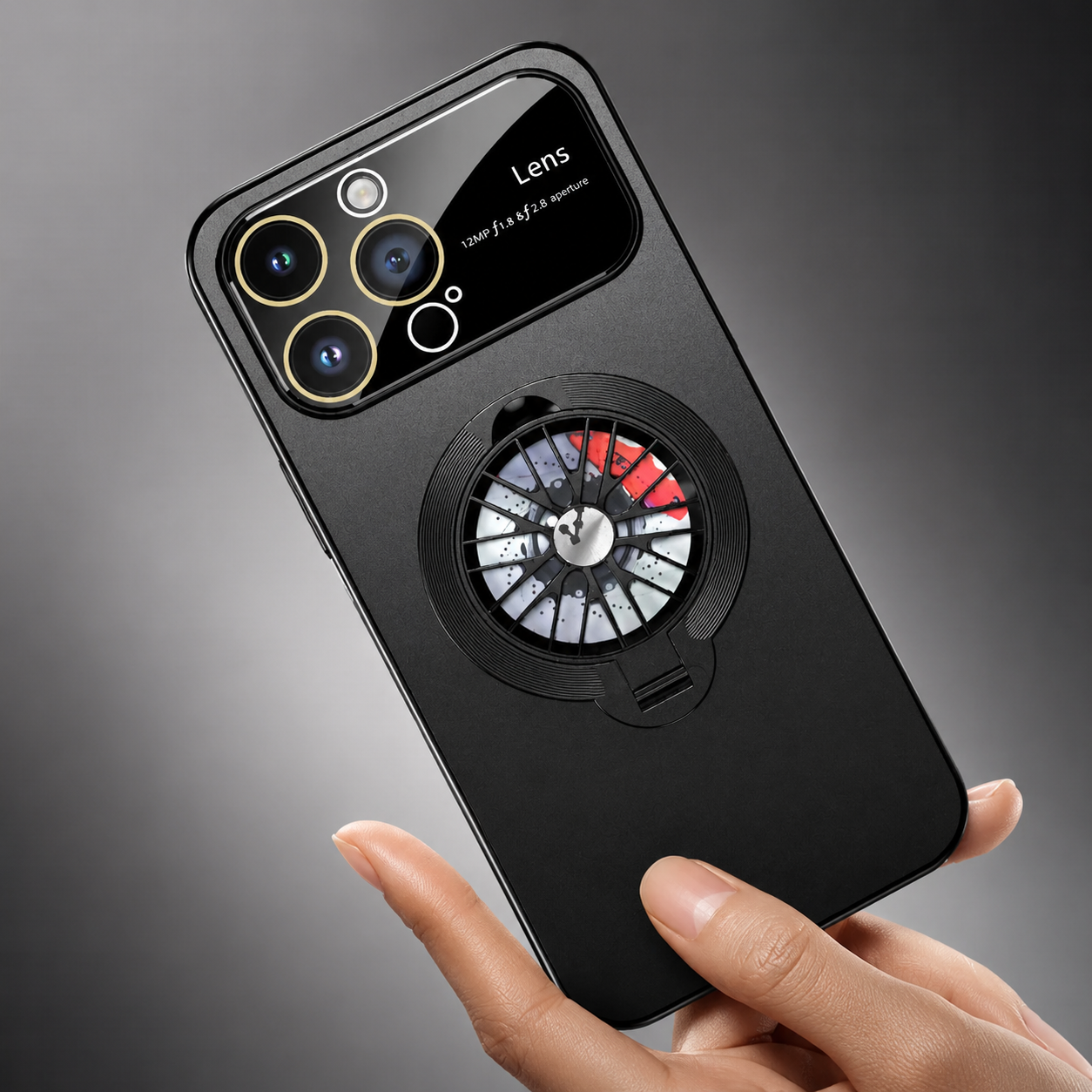 Premium iPhone Case MagSafe Compatible Magnetic Rotating Ring Stand Protective Cover Camera Lens Protection Shockproof Slim Design
