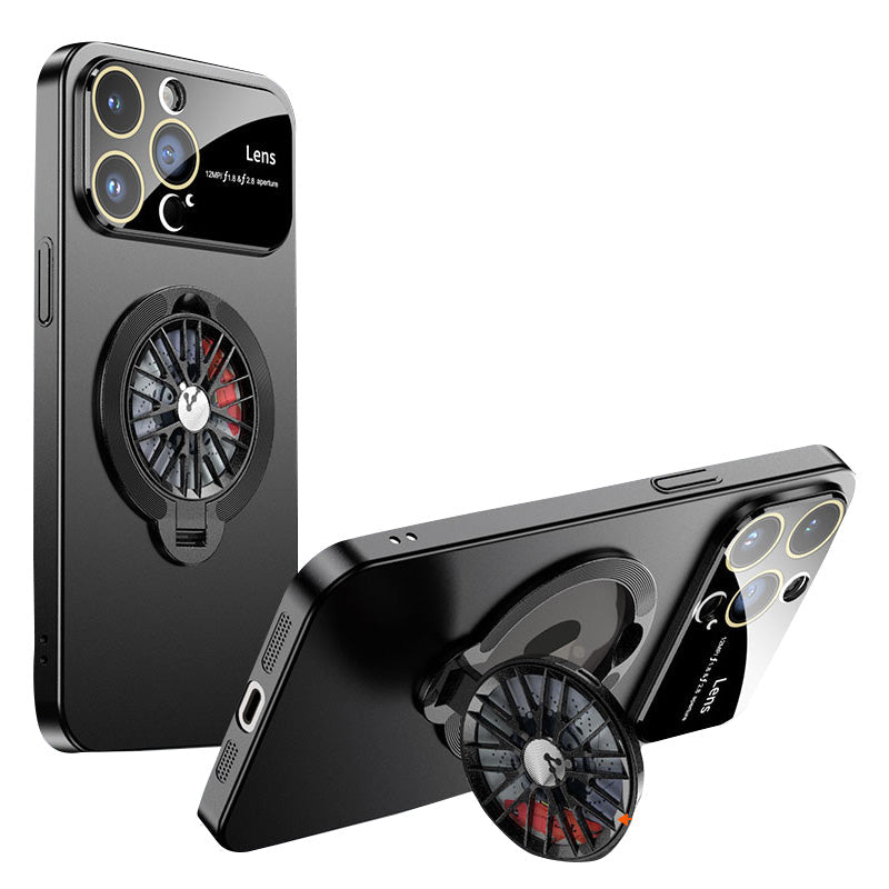 Premium iPhone Case MagSafe Compatible Magnetic Rotating Ring Stand Protective Cover Camera Lens Protection Shockproof Slim Design