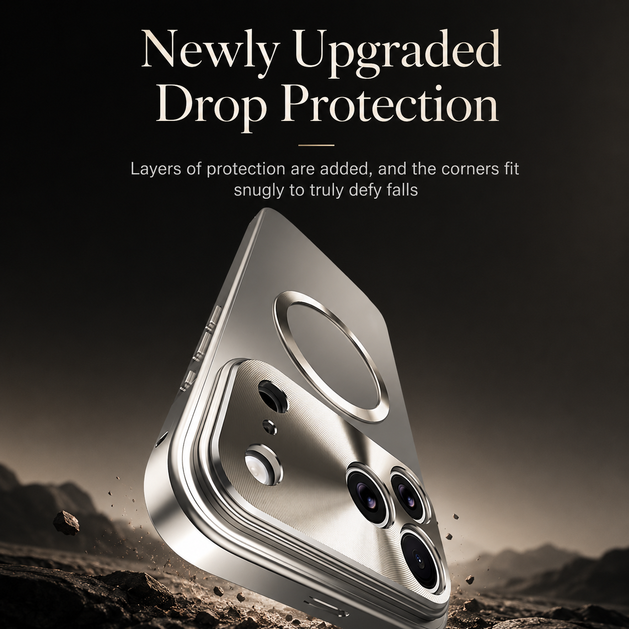Premium iPhone Case MagSafe Compatible Magnetic Shockproof Cover Camera Lens Protection Ultra Thin Aluminum Frame Frosted Matte Back Full Protection