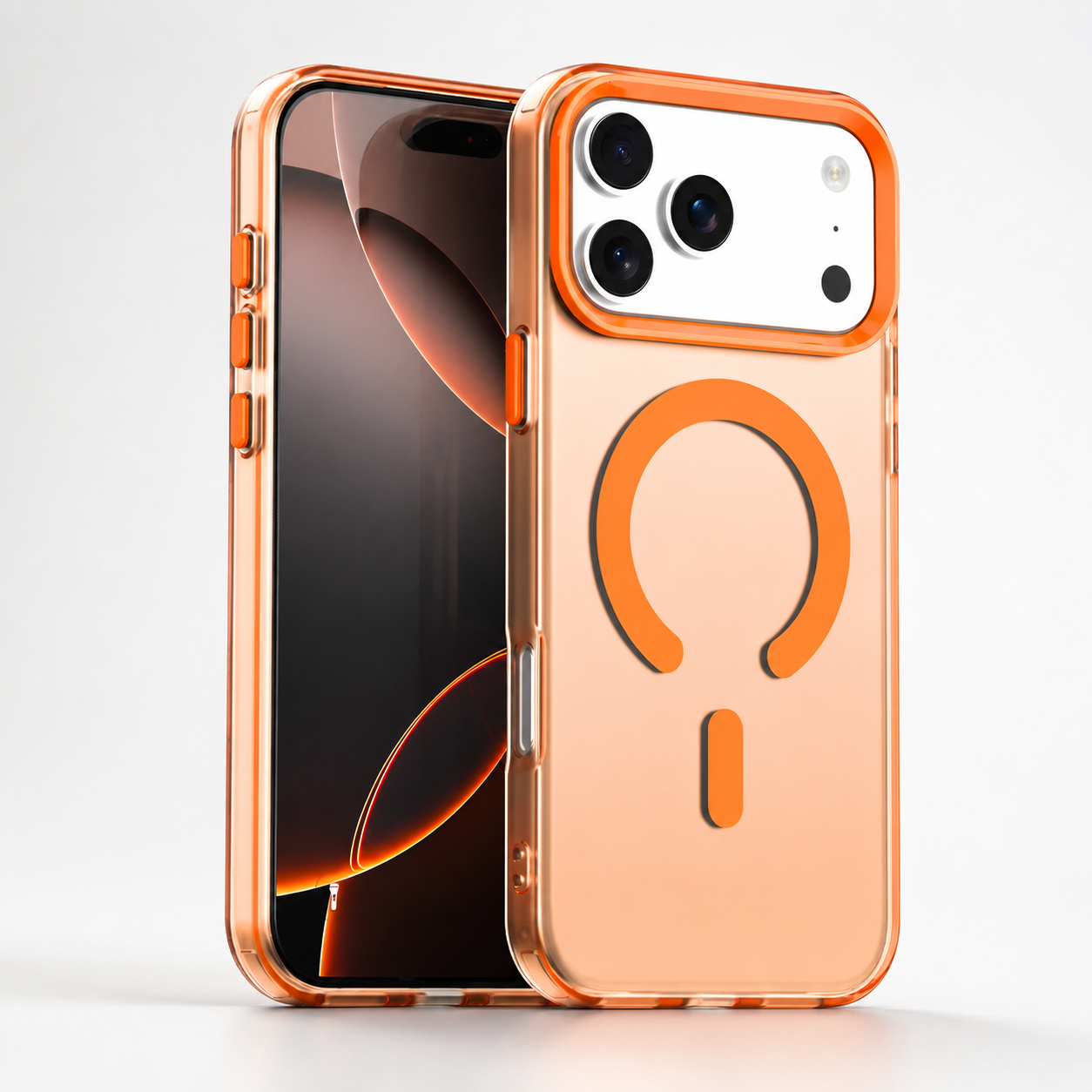 Premium iPhone Case MagSafe Compatible Matte Candy Clear Magnetic Soft Cover Camera Lens Protection Shockproof Anti-Fingerprint Non-Slip Design