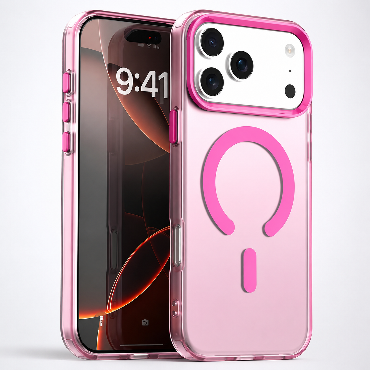 Premium iPhone Case MagSafe Compatible Matte Candy Clear Magnetic Soft Cover Camera Lens Protection Shockproof Anti-Fingerprint Non-Slip Design