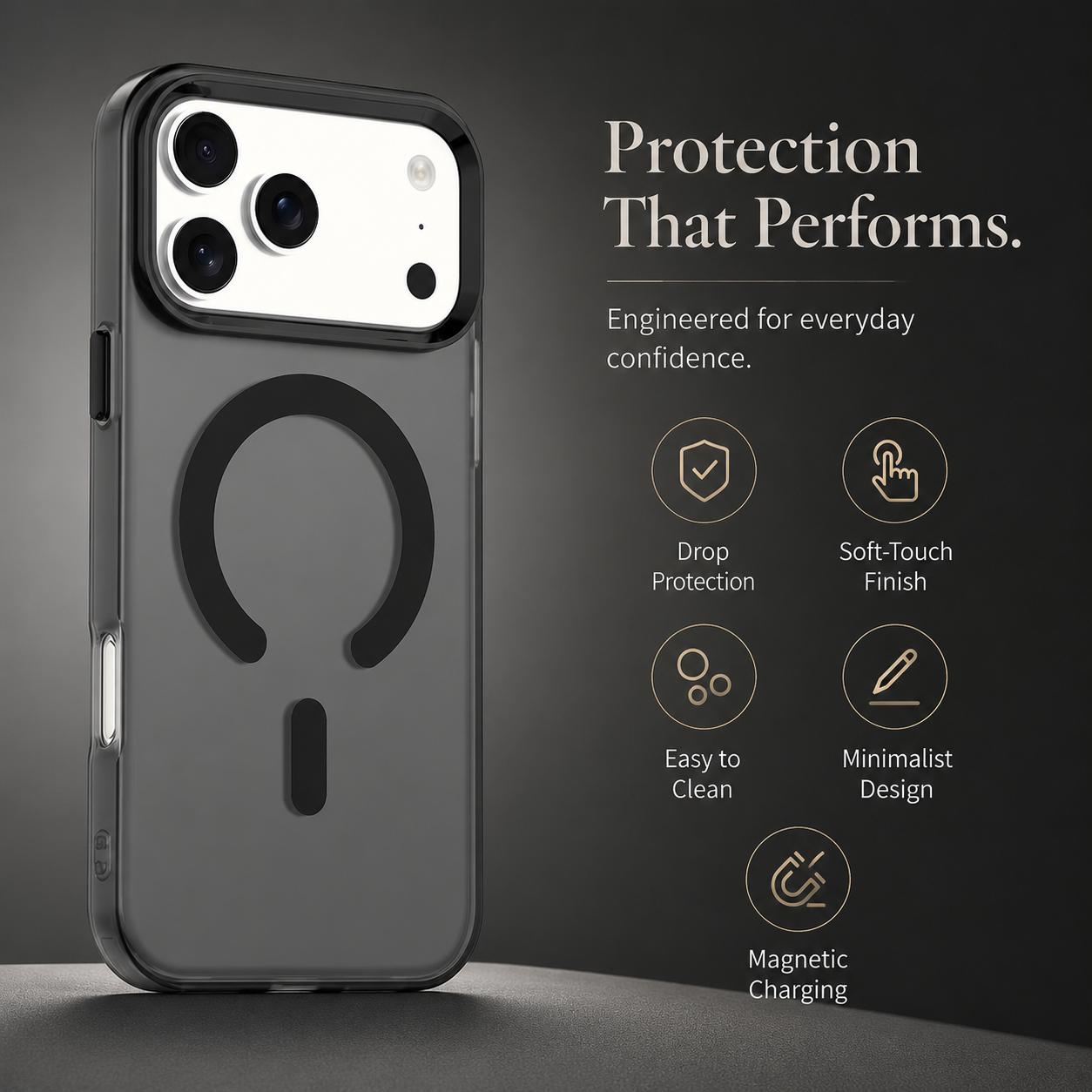 Premium iPhone Case MagSafe Compatible Matte Candy Clear Magnetic Soft Cover Camera Lens Protection Shockproof Anti-Fingerprint Non-Slip Design
