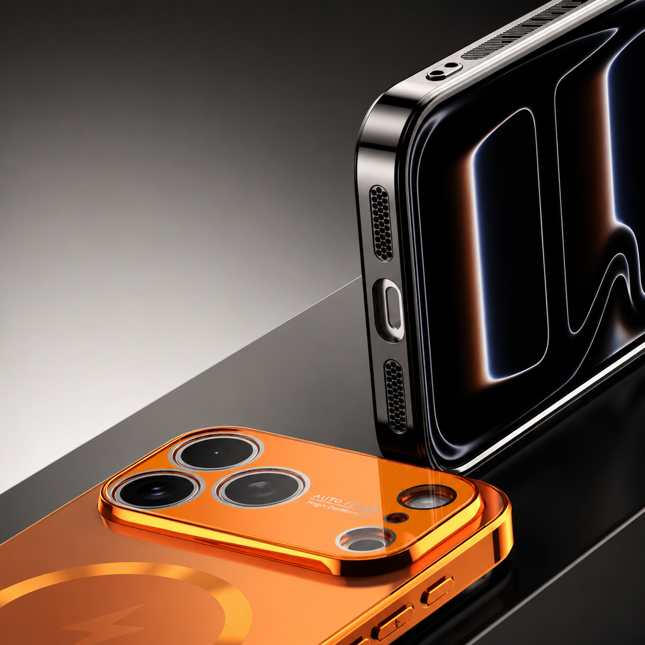 Premium iPhone Case MagSafe Compatible Matte Plating Cover with Camera Lens Protection Shockproof Anti Fingerprint Non Slip Dustproof Design