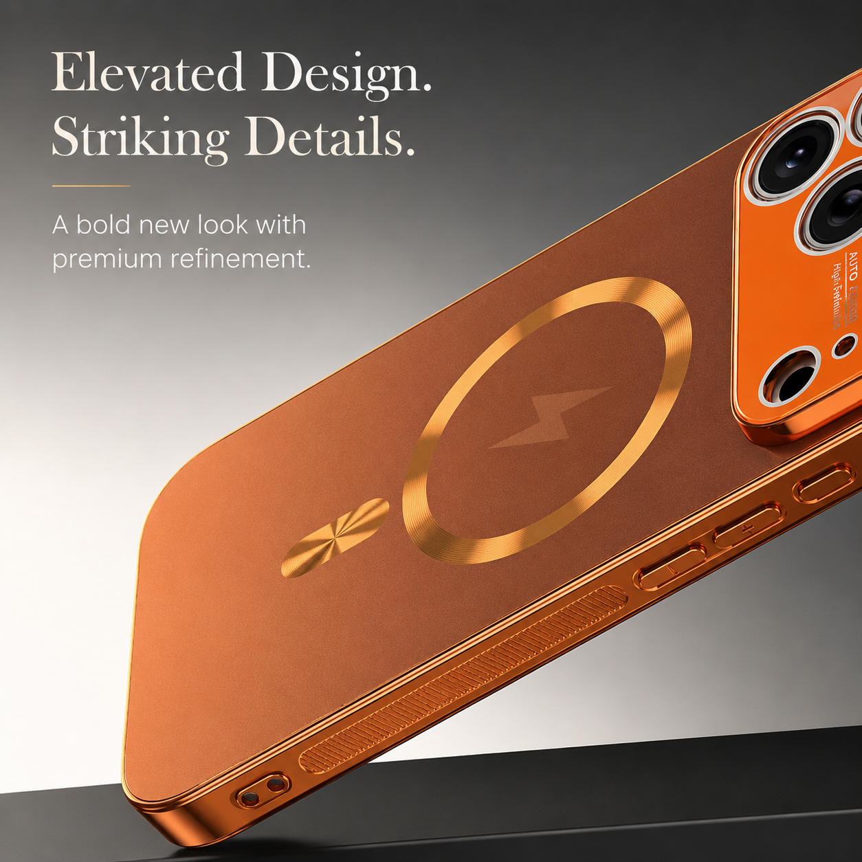 Premium iPhone Case MagSafe Compatible Matte Plating Cover with Camera Lens Protection Shockproof Anti Fingerprint Non Slip Dustproof Design