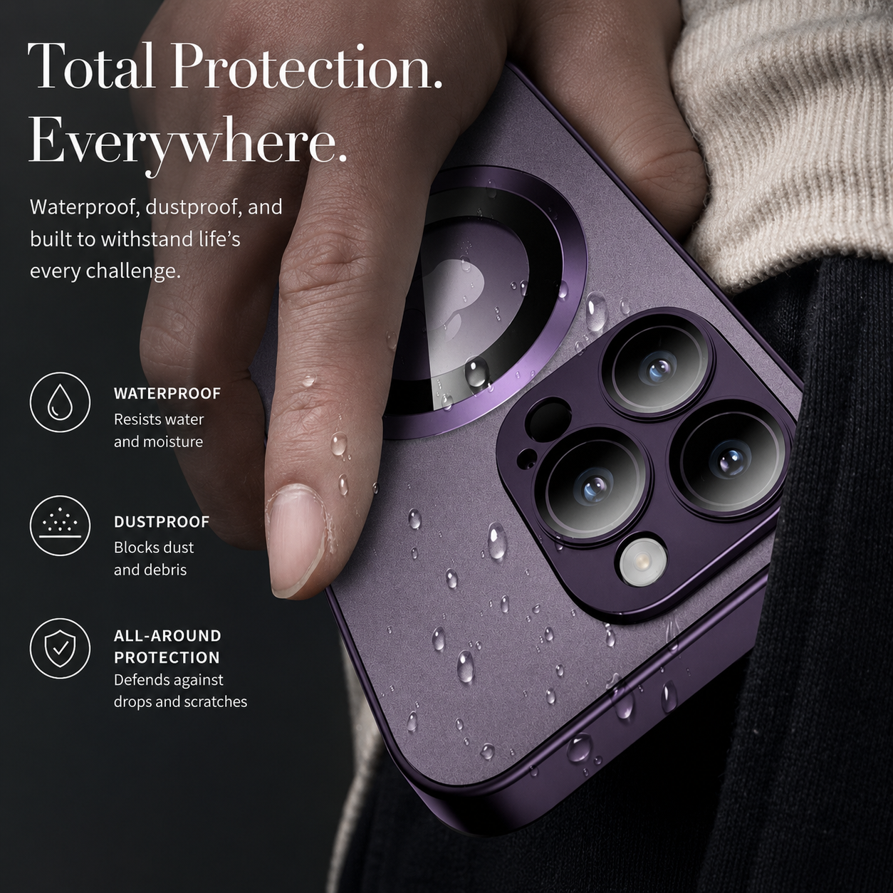 Premium iPhone Case MagSafe Compatible Matte Protective Cover Camera Lens Protection Shockproof Magnetic Slim Lightweight Anti Fingerprint Design