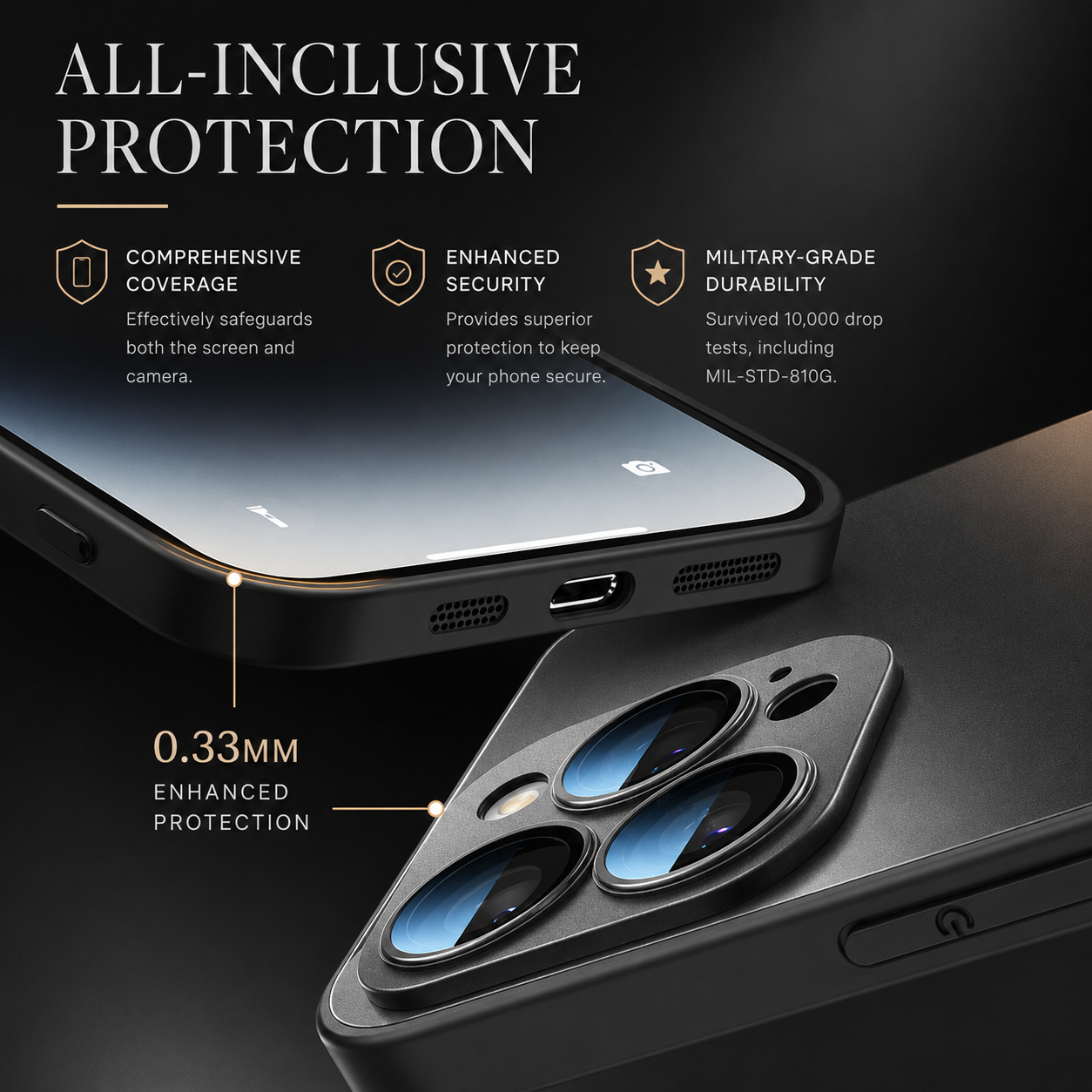 Premium iPhone Case MagSafe Compatible Matte Protective Cover Camera Lens Protection Shockproof Magnetic Slim Lightweight Anti Fingerprint Design