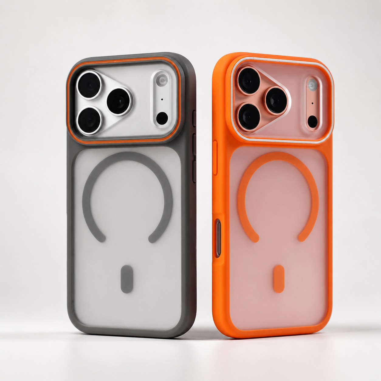 Premium iPhone Case MagSafe Compatible Matte Translucent Design with Camera Lens Protection, Shockproof Anti Fingerprint Surface, Full Coverage Construction