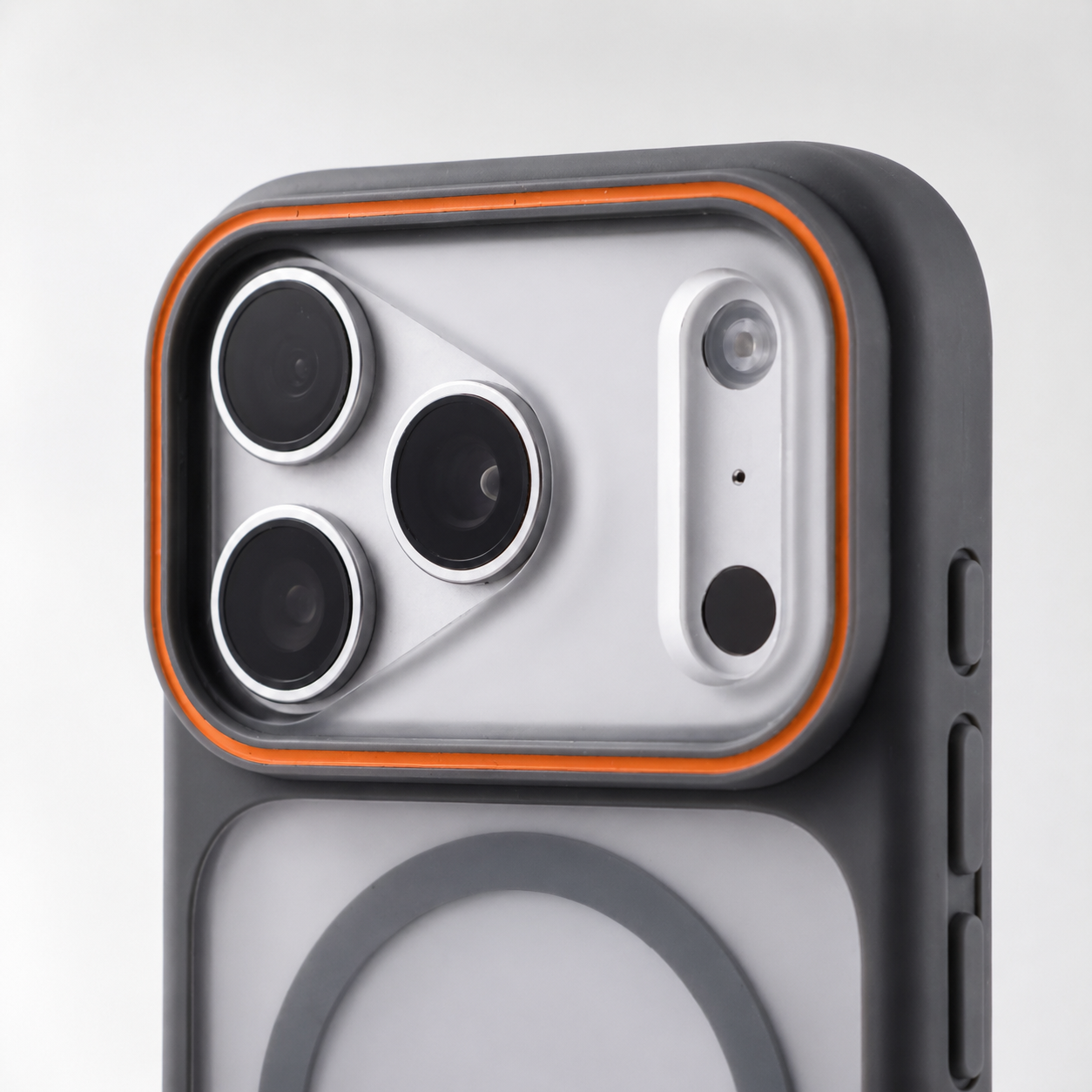 Premium iPhone Case MagSafe Compatible Matte Translucent Design with Camera Lens Protection, Shockproof Anti Fingerprint Surface, Full Coverage Construction