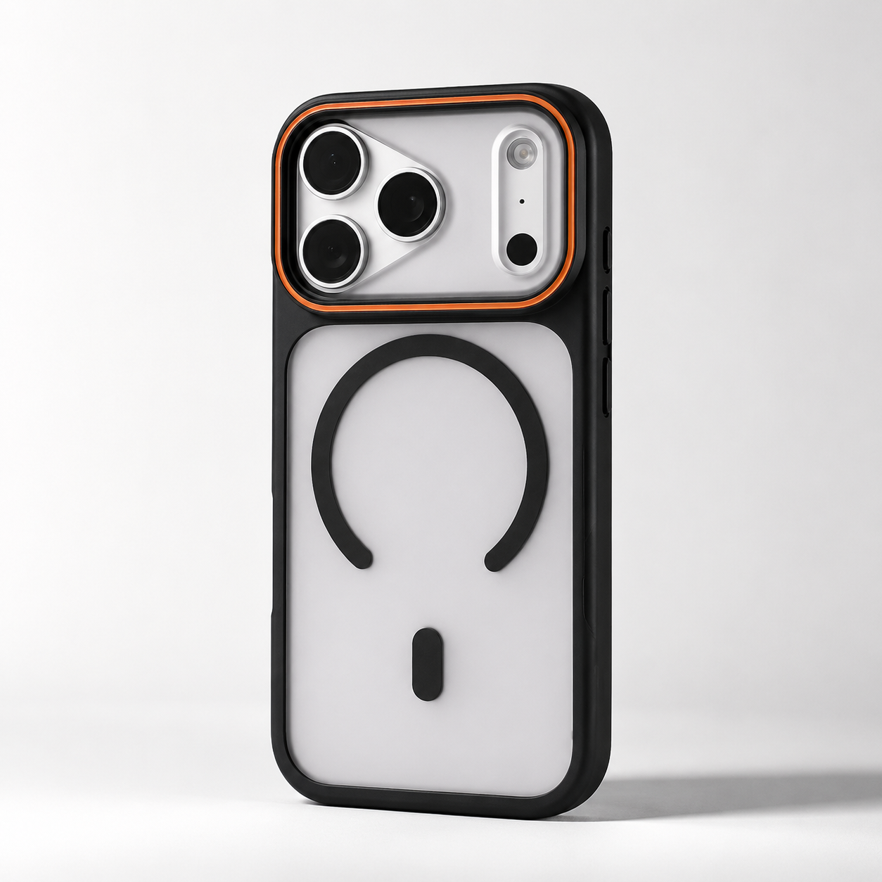 Premium iPhone Case MagSafe Compatible Matte Translucent Design with Camera Lens Protection, Shockproof Anti Fingerprint Surface, Full Coverage Construction