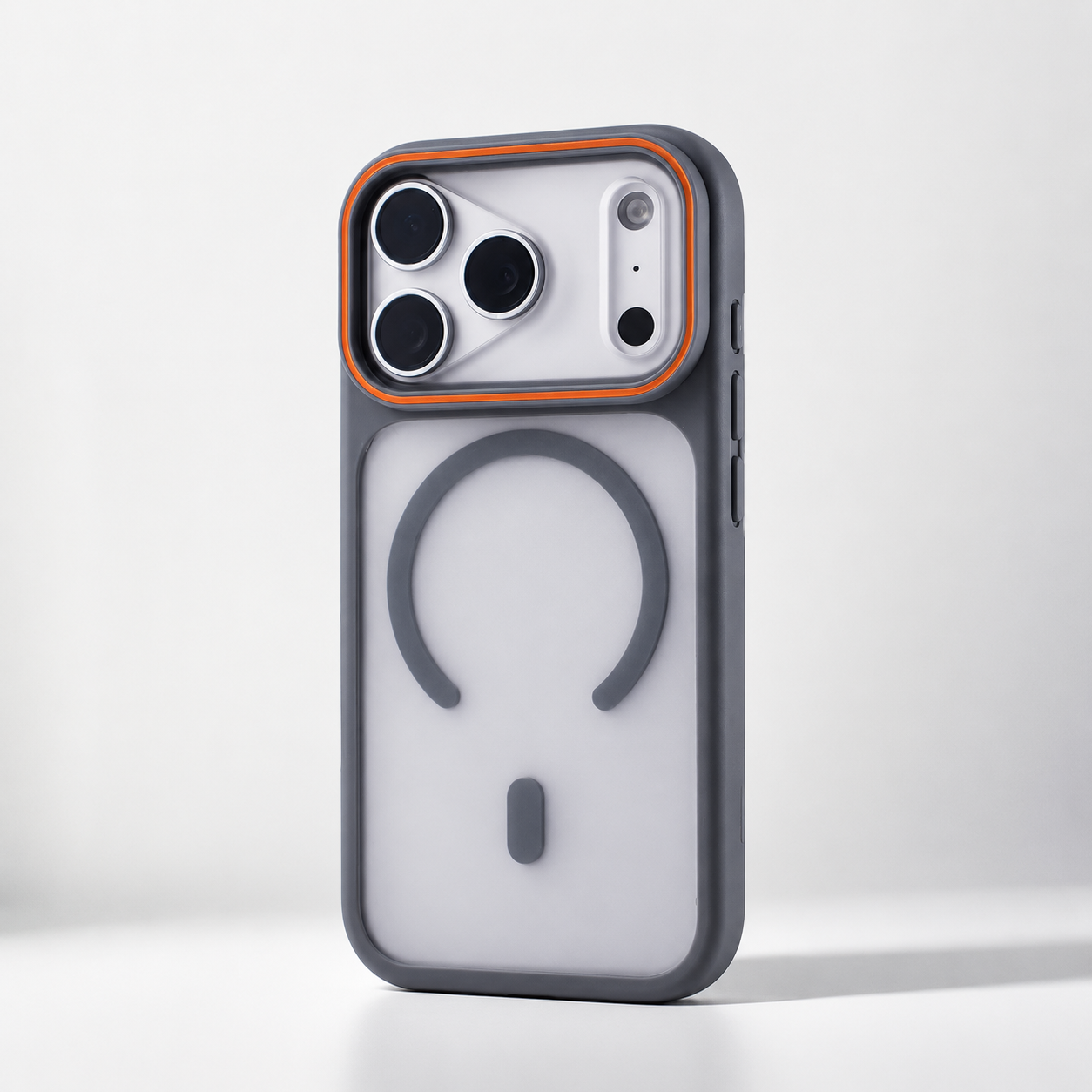 Premium iPhone Case MagSafe Compatible Matte Translucent Design with Camera Lens Protection, Shockproof Anti Fingerprint Surface, Full Coverage Construction