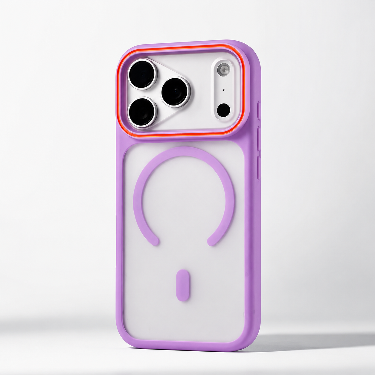 Premium iPhone Case MagSafe Compatible Matte Translucent Design with Camera Lens Protection, Shockproof Anti Fingerprint Surface, Full Coverage Construction