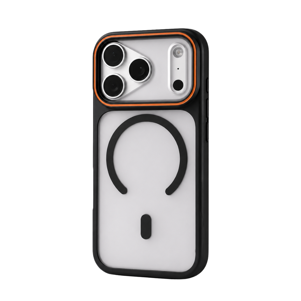 Premium iPhone Case MagSafe Compatible Matte Translucent Design with Camera Lens Protection, Shockproof Anti Fingerprint Surface, Full Coverage Construction