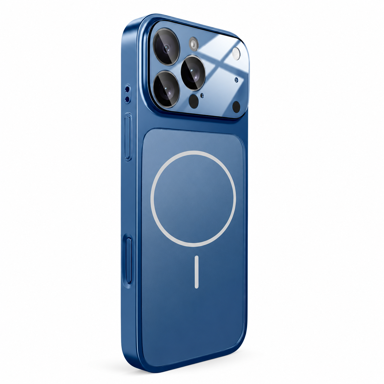 Premium iPhone Case MagSafe Compatible Nano Glass Matte Design with Camera Lens Protection, Shockproof Anti Fingerprint Surface, Slim Durable Construction