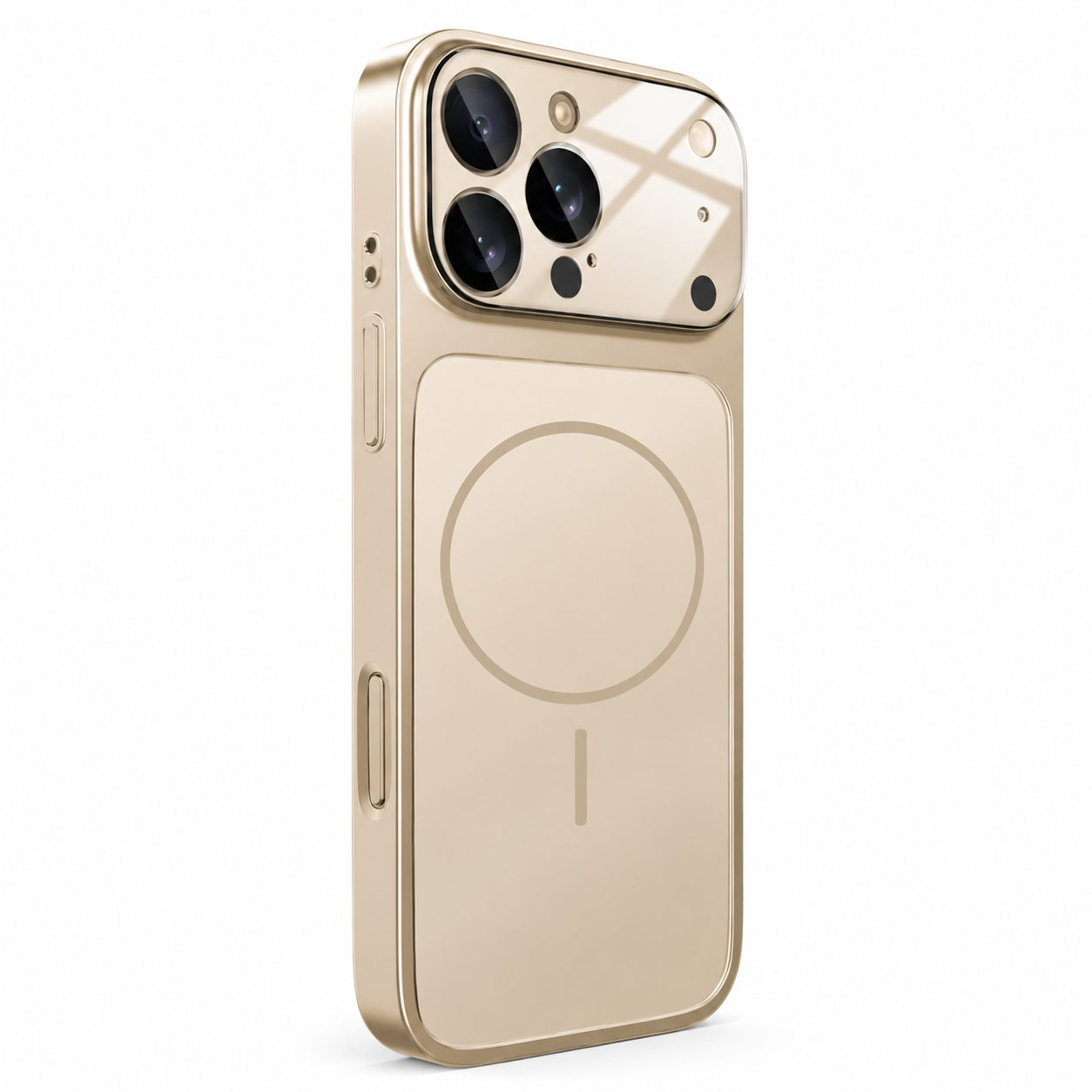 Premium iPhone Case MagSafe Compatible Nano Glass Matte Design with Camera Lens Protection, Shockproof Anti Fingerprint Surface, Slim Durable Construction