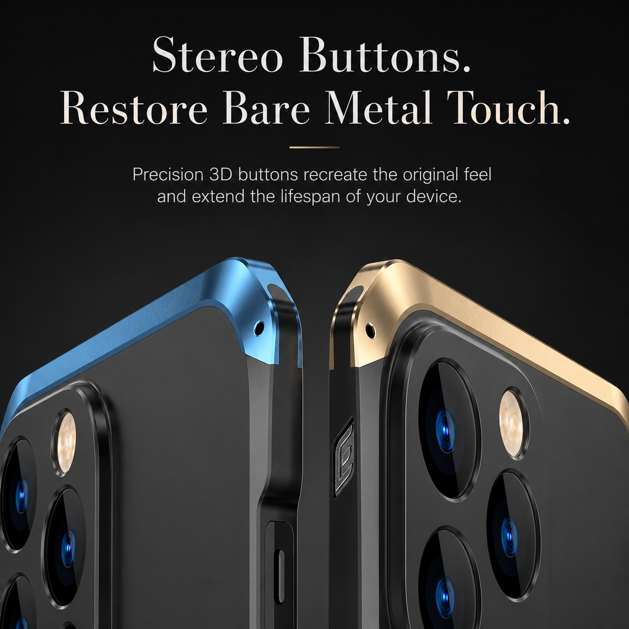 Premium iPhone Case MagSafe Compatible PC and Aluminum Metal Bumper with Shockproof Dual Layer Protection, Dustproof Anti Scratch Finish, Premium Metallic Design