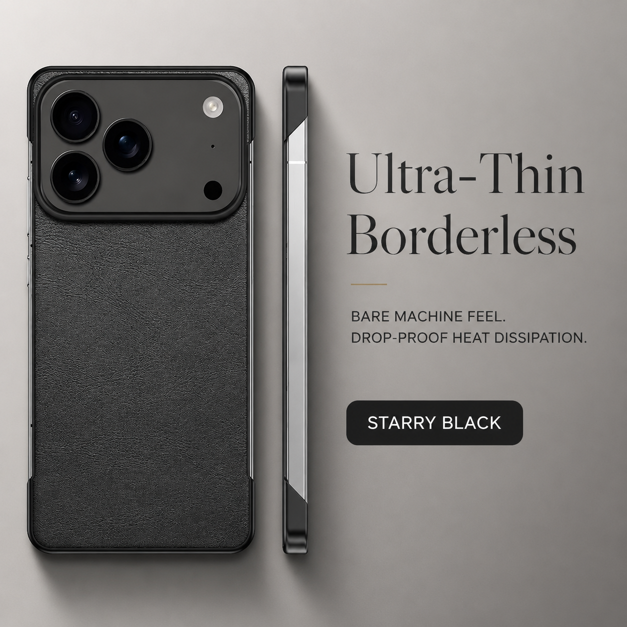 Premium iPhone Case MagSafe Compatible PU Leather Cover Camera Lens Protection Ultra Thin Frameless Shockproof Anti Fall Non Slip Matte Design