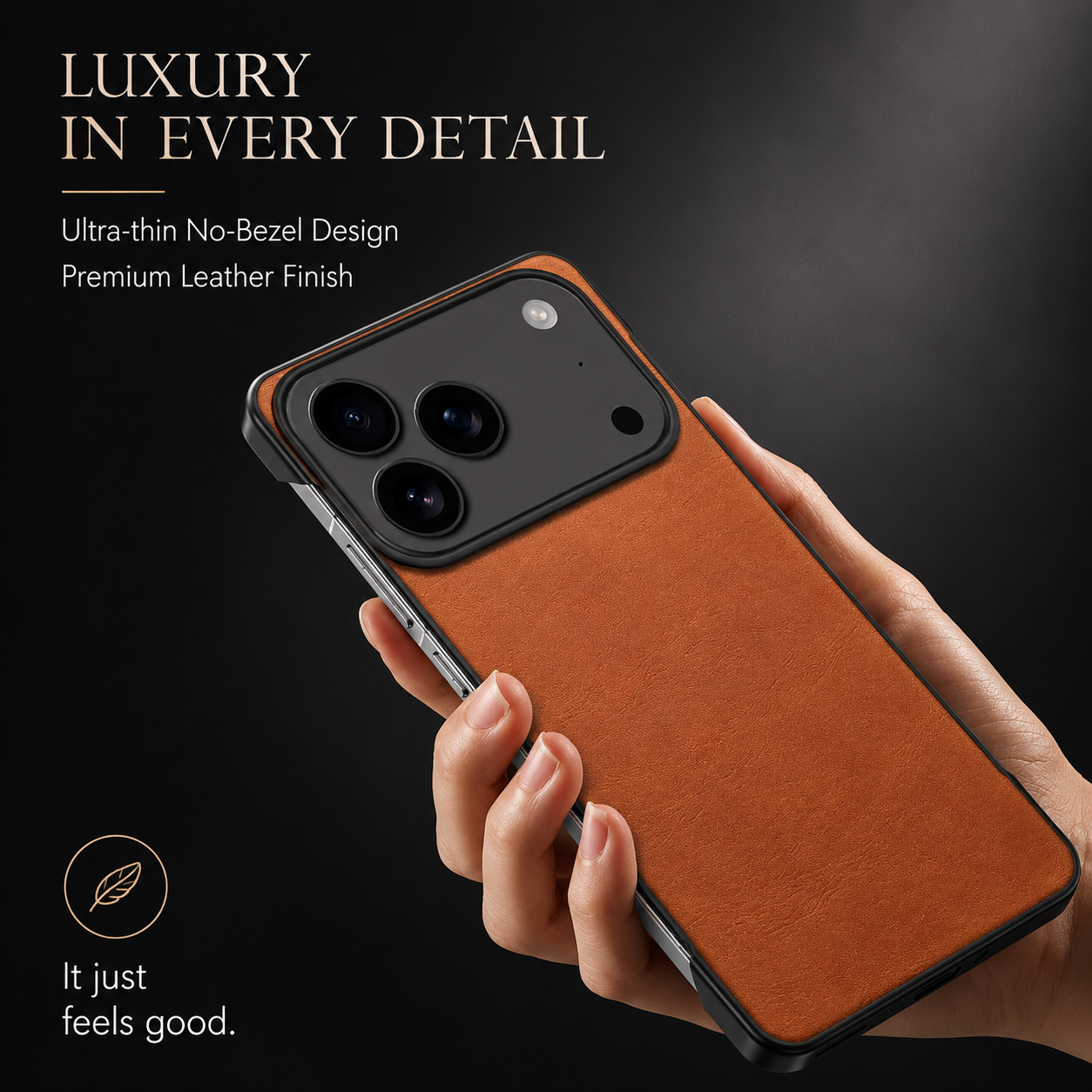 Premium iPhone Case MagSafe Compatible PU Leather Cover Camera Lens Protection Ultra Thin Frameless Shockproof Anti Fall Non Slip Matte Design