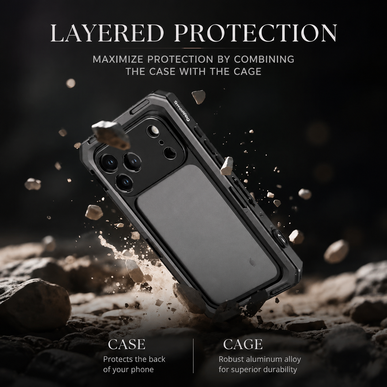 Premium iPhone Case MagSafe Compatible Photography Cover Camera Lens Mount Support Shockproof Kickstand Lightweight Durable Protective Case Non Slip Grip