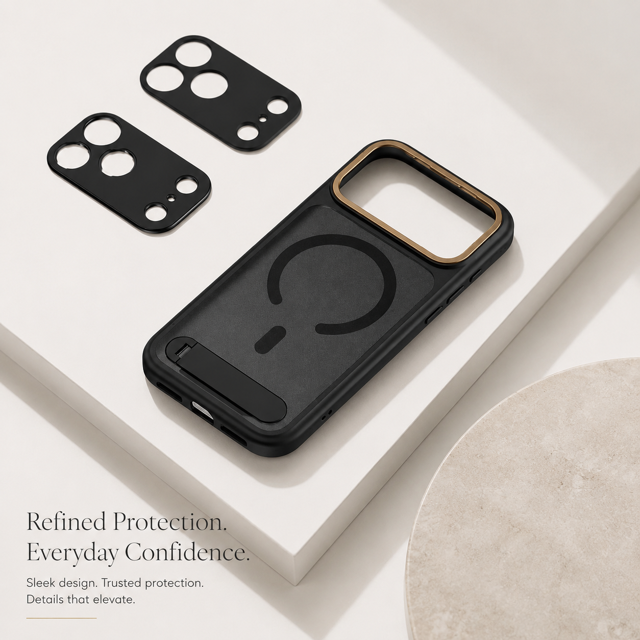 Premium iPhone Case MagSafe Compatible Photography Cover Camera Lens Mount Support Shockproof Kickstand Lightweight Durable Protective Case Non Slip Grip