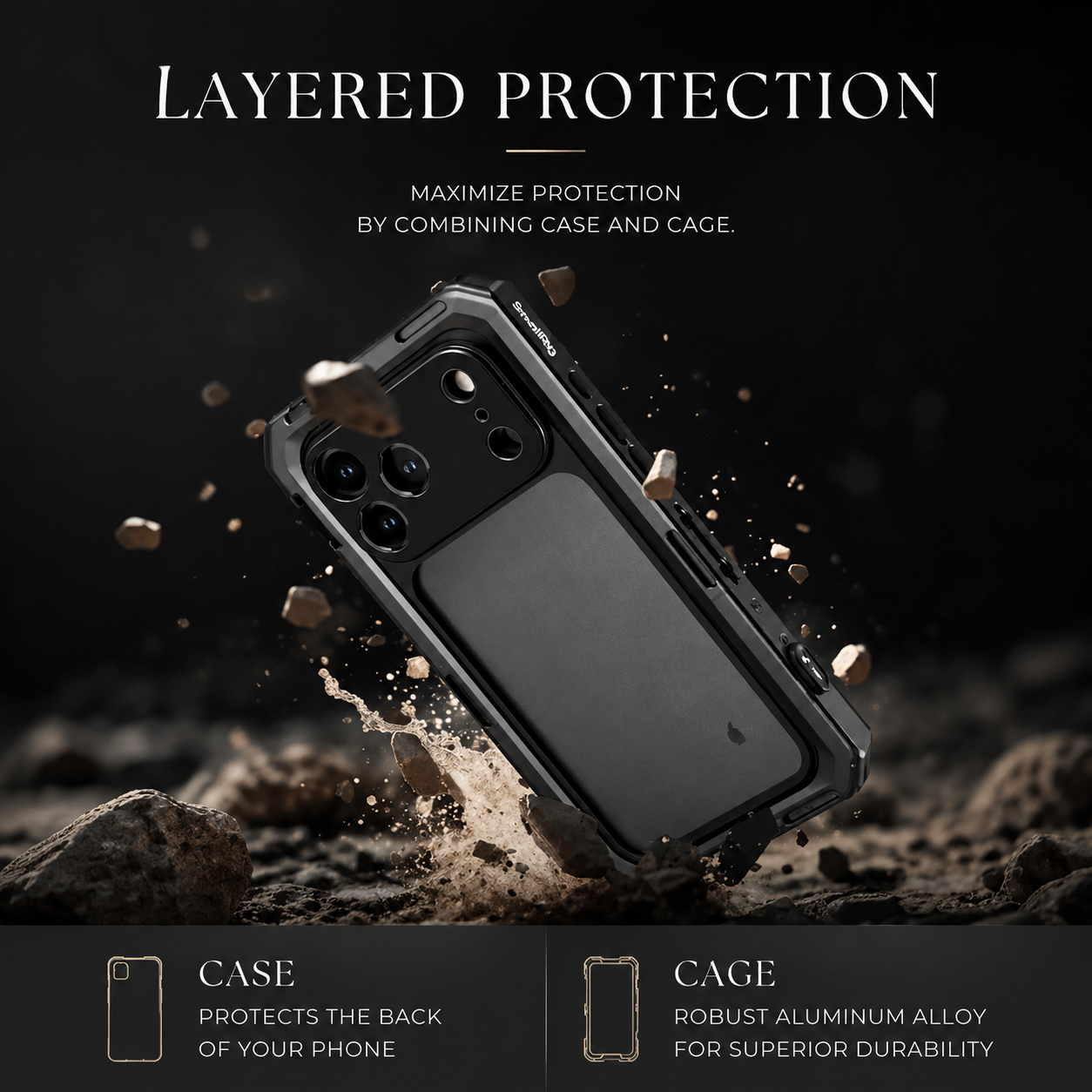 Premium iPhone Case MagSafe Compatible Photography Design with Camera Lens Protection, Filter Mount Support, Kickstand Function, Shockproof Construction