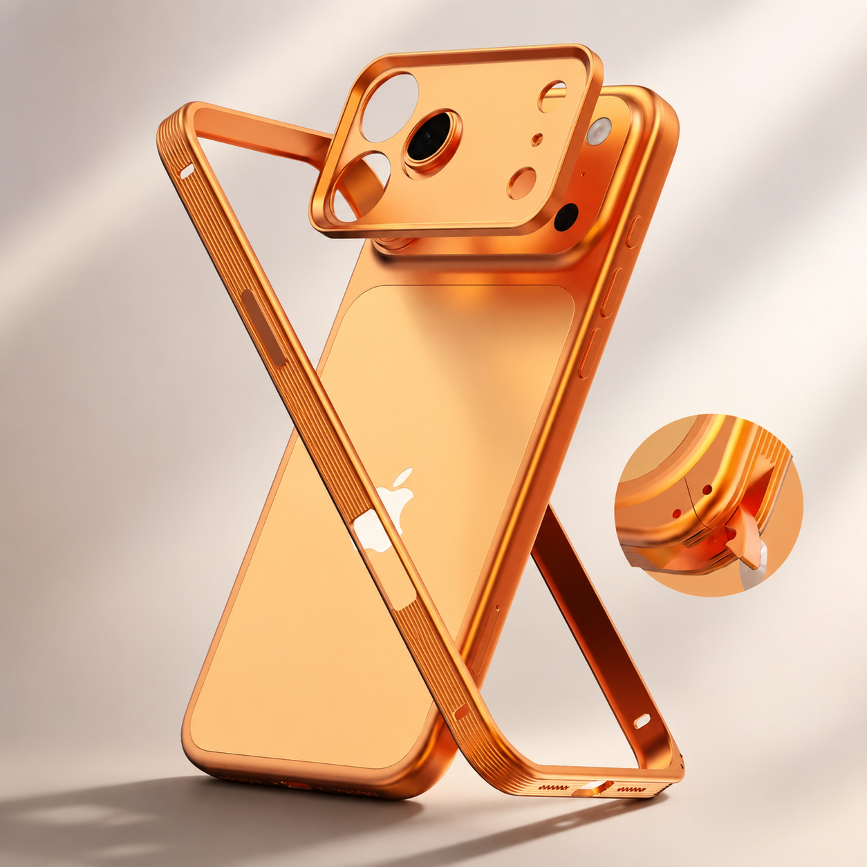 Premium iPhone Case MagSafe Compatible Protective Cover Metal Frame Heat Dissipation Design Anti Slip Grip Shockproof Camera Lens Guard Lightweight