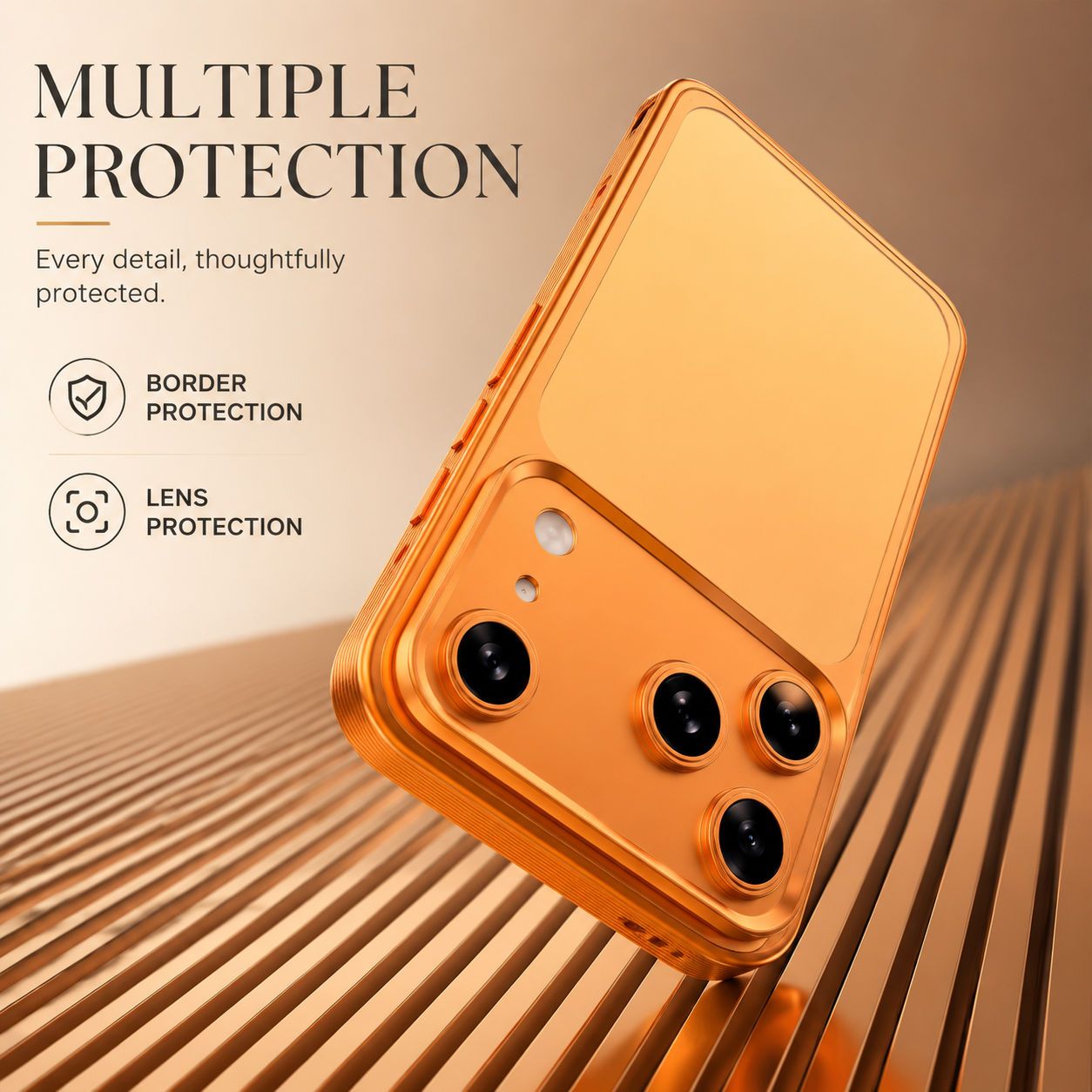 Premium iPhone Case MagSafe Compatible Protective Cover Metal Frame Heat Dissipation Design Anti Slip Grip Shockproof Camera Lens Guard Lightweight