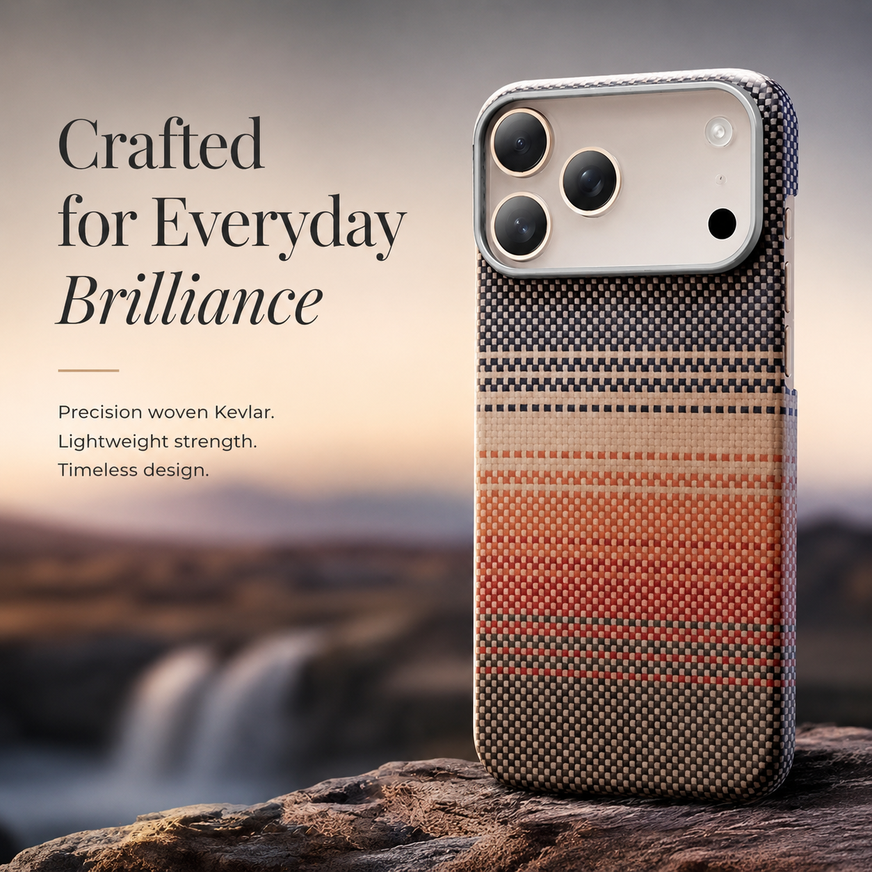 Premium iPhone Case MagSafe Compatible Real Carbon Fiber Aramid Cover Camera Lens Protection Lightweight Shockproof Anti Scratch Protective Design Finish
