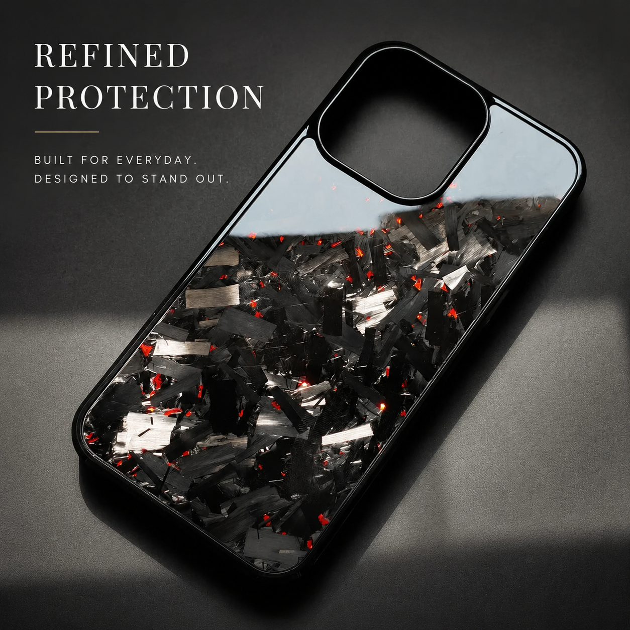 Premium iPhone Case MagSafe Compatible Real Glossy Forged Carbon Fiber Cover Shockproof TPU Hybrid Full-Coverage Magnetic Non-Slip Design