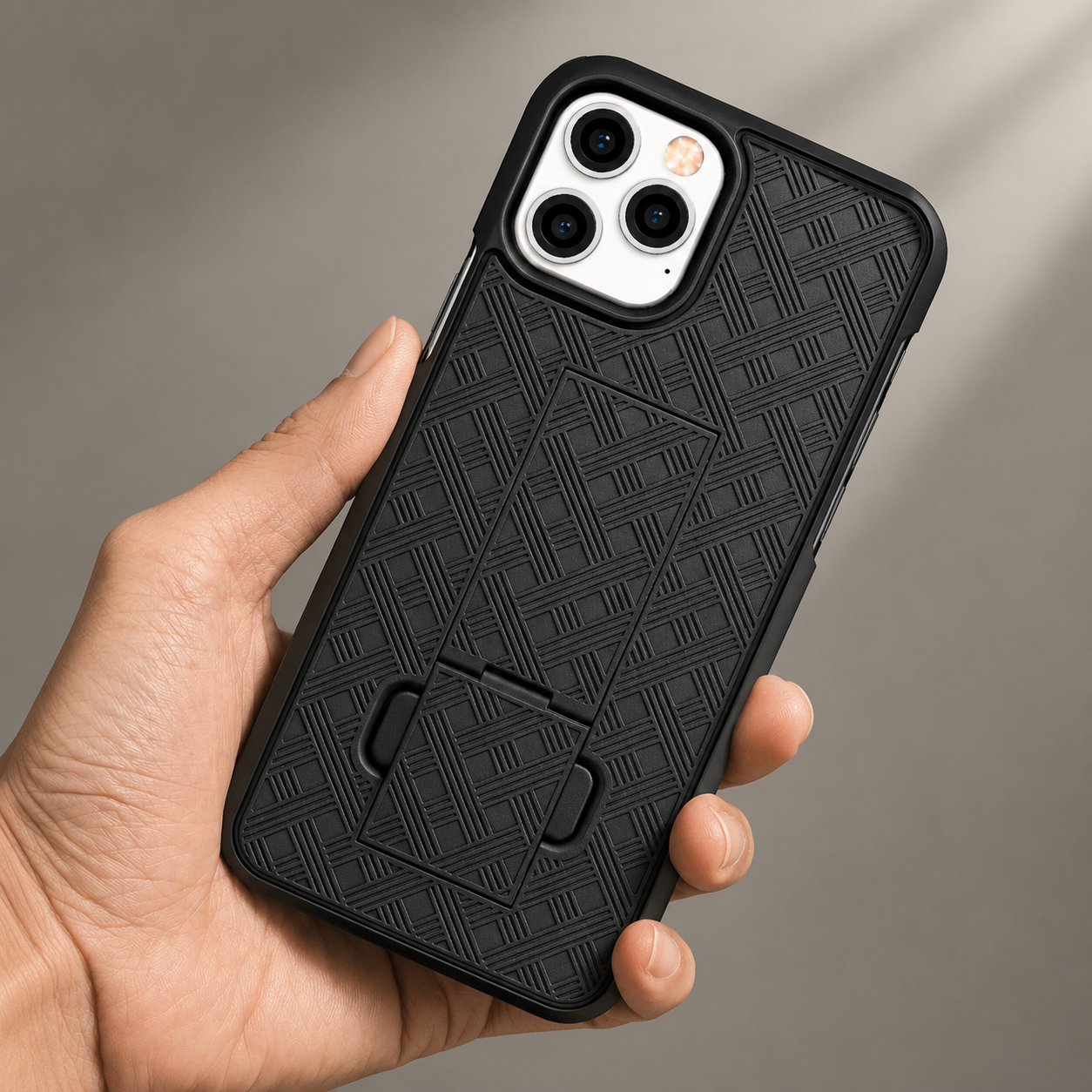 Premium iPhone Case MagSafe Compatible Rugged Armor Belt Clip Holster Kickstand Shockproof Protective Cover Camera Lens Guard Heavy Duty Texture