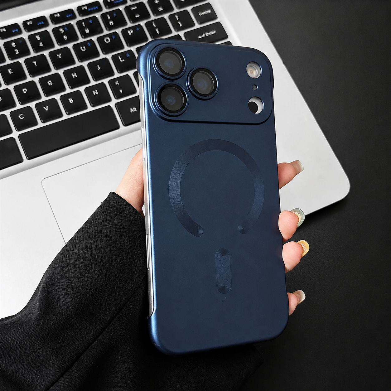 Premium iPhone Case MagSafe Compatible Shockproof Matte Anti-Fingerprint TPU Cover Wireless Charging Dustproof Non-Slip Frameless Solid Design