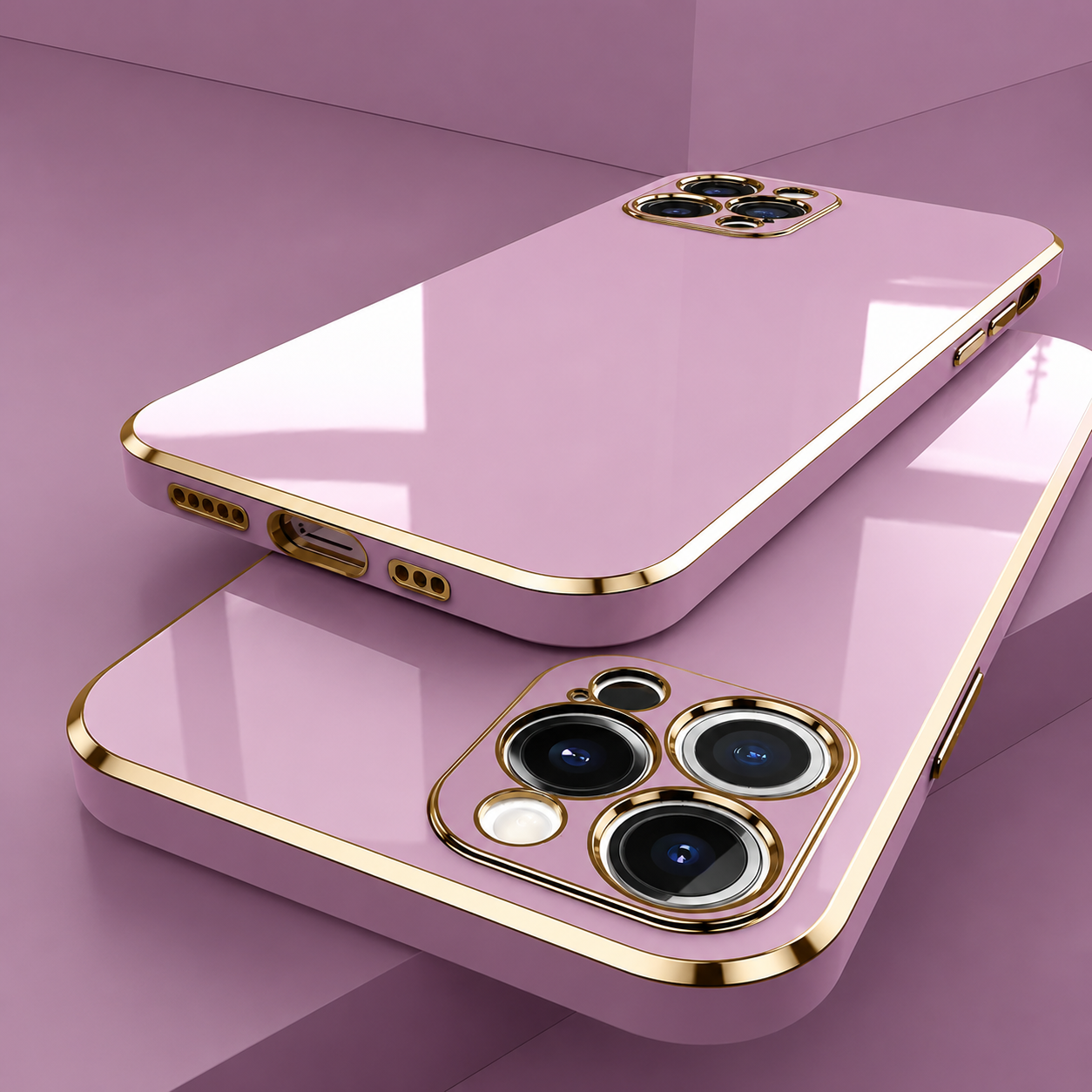 Premium iPhone Case MagSafe Compatible Silicone Protective Cover Camera Lens Protection Shockproof Glossy Square Texture Slim Lightweight Design