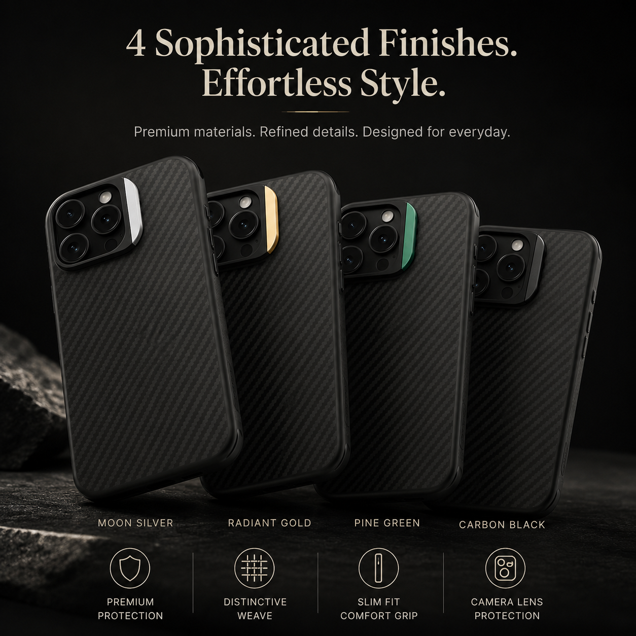 Premium iPhone Case MagSafe Compatible TPU PC Cover Camera Lens Protection Shockproof Non Slip Grip Slim Durable Protective Case Anti Scratch Design