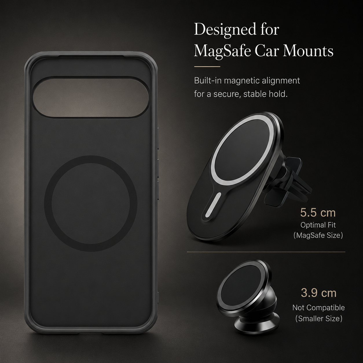 Premium iPhone Case MagSafe Compatible TPU PC Cover Camera Lens Protection Shockproof Non Slip Grip Slim Durable Protective Case Anti Scratch Design