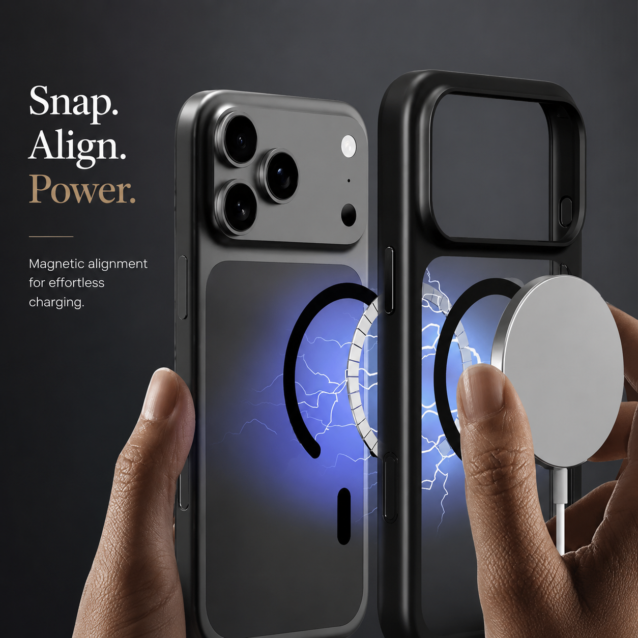 Premium iPhone Case MagSafe Compatible TPU PC Cover with Camera Button, Shockproof Protection, Camera Lens Protection and Anti Fingerprint Finish