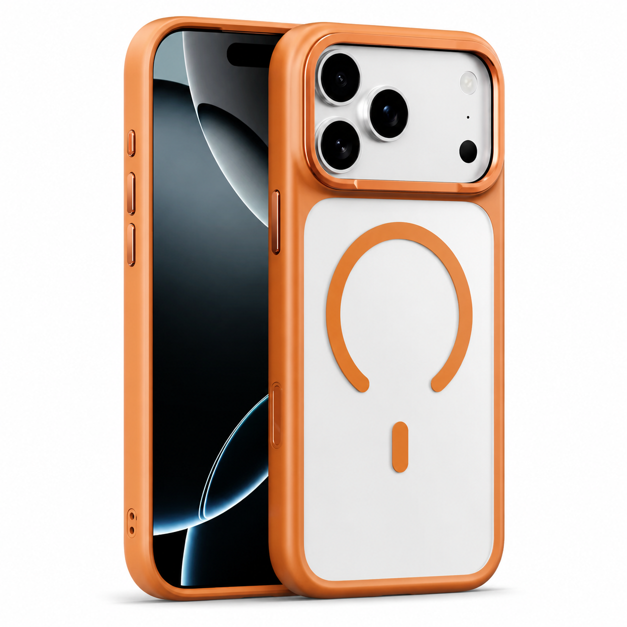 Premium iPhone Case MagSafe Compatible TPU PC Cover with Camera Button, Shockproof Protection, Camera Lens Protection and Anti Fingerprint Finish