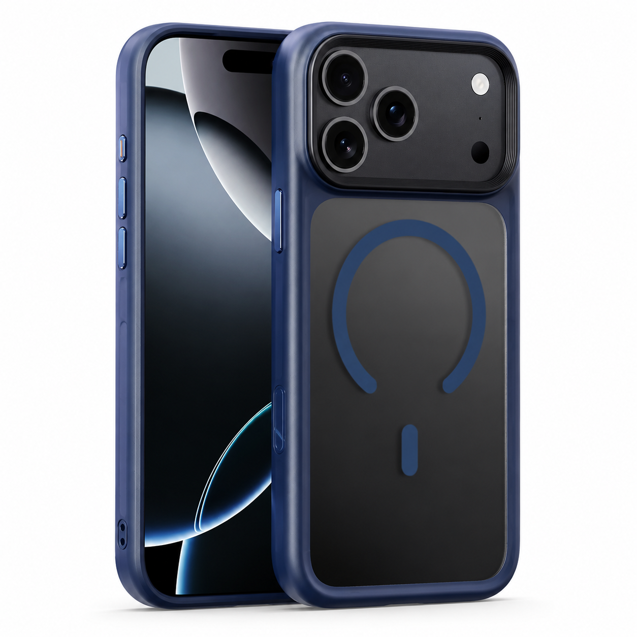 Premium iPhone Case MagSafe Compatible TPU PC Cover with Camera Button, Shockproof Protection, Camera Lens Protection and Anti Fingerprint Finish
