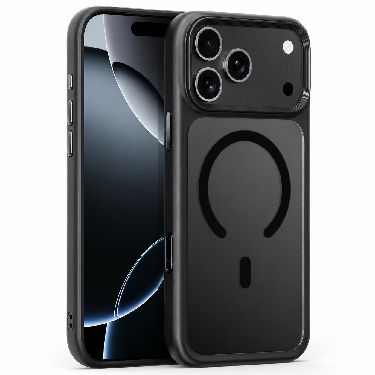 Premium iPhone Case MagSafe Compatible TPU PC Cover with Camera Button, Shockproof Protection, Camera Lens Protection and Anti Fingerprint Finish