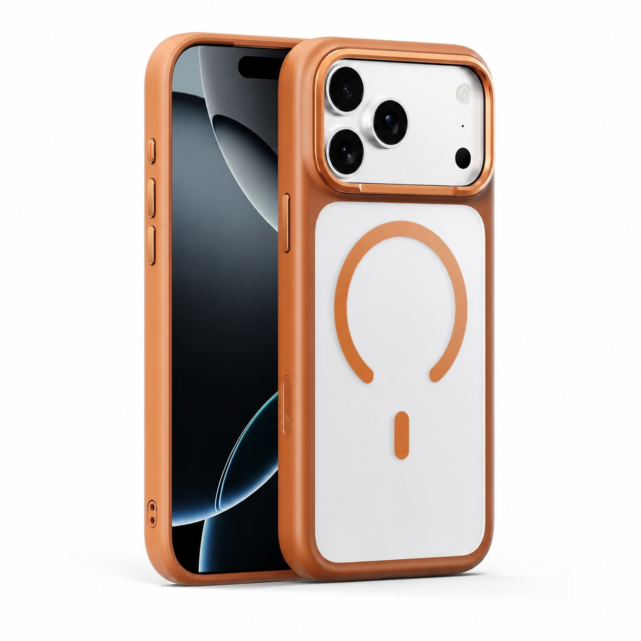 Premium iPhone Case MagSafe Compatible TPU PC Shockproof Cover Camera Control Button Anti Fingerprint Matte Finish Slim Protective Grip Design