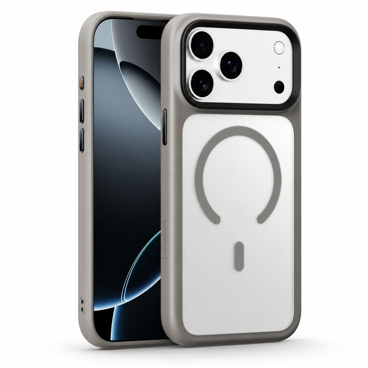 Premium iPhone Case MagSafe Compatible TPU PC Shockproof Cover Camera Control Button Anti Fingerprint Matte Finish Slim Protective Grip Design