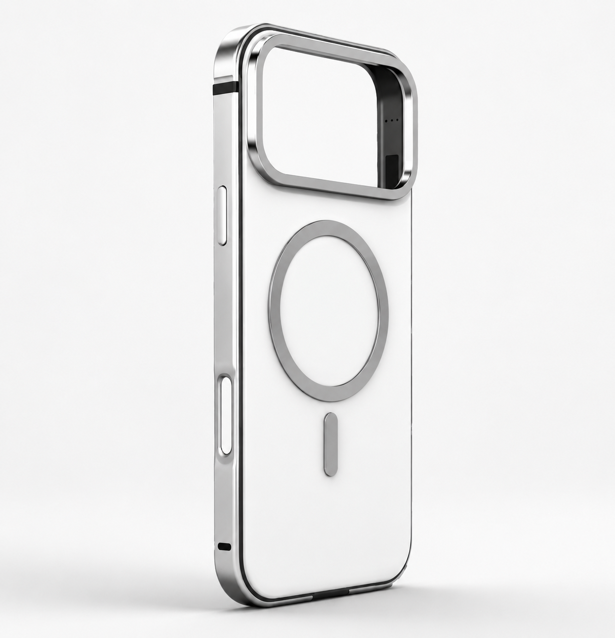 Premium iPhone Case MagSafe Compatible Titanium Alloy Cover with Shockproof Aluminum Bumper, PC TPU Back, Wireless Charging Support and Camera Lens Protection