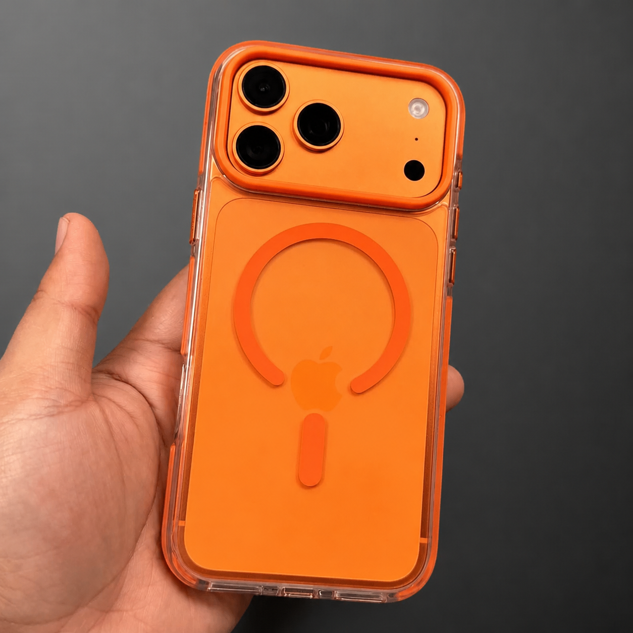 Premium iPhone Case MagSafe Compatible Transparent Acrylic TPU Hybrid Design with Camera Lens Protection, Shockproof Anti Scratch Construction