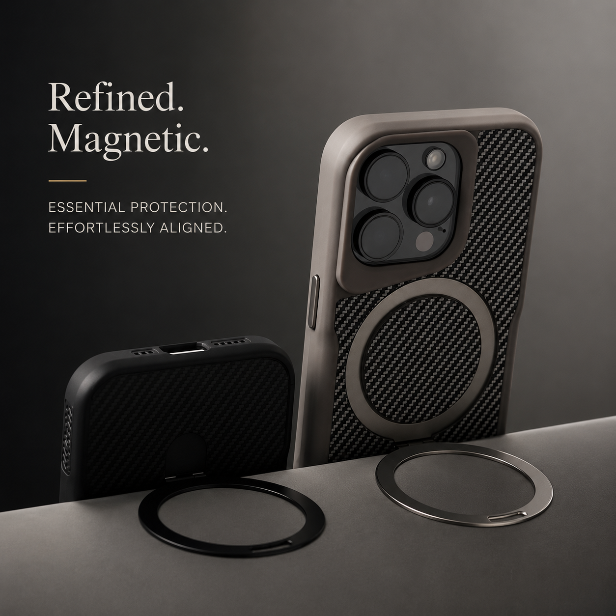 Premium iPhone Case MagSafe Compatible Transparent Cover with Camera Lens Protection, Shockproof Non Slip Grip and Anti Fingerprint Design