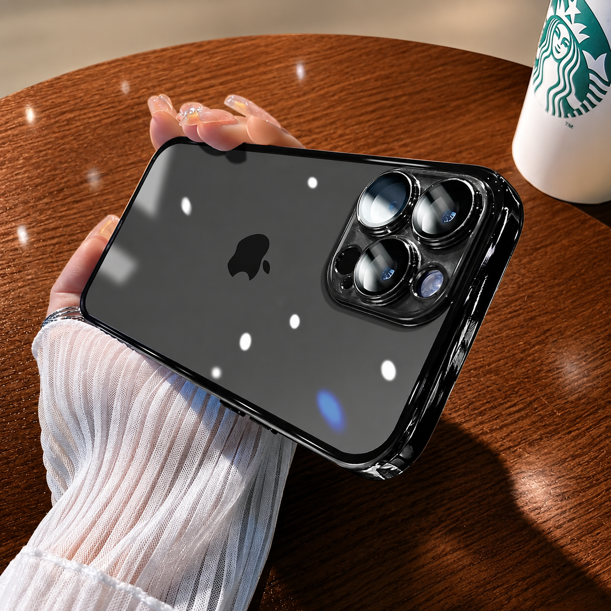 Premium iPhone Case MagSafe Compatible Transparent Glitter Silicone Protective Cover Camera Lens Protection Shockproof Slim Lightweight Design