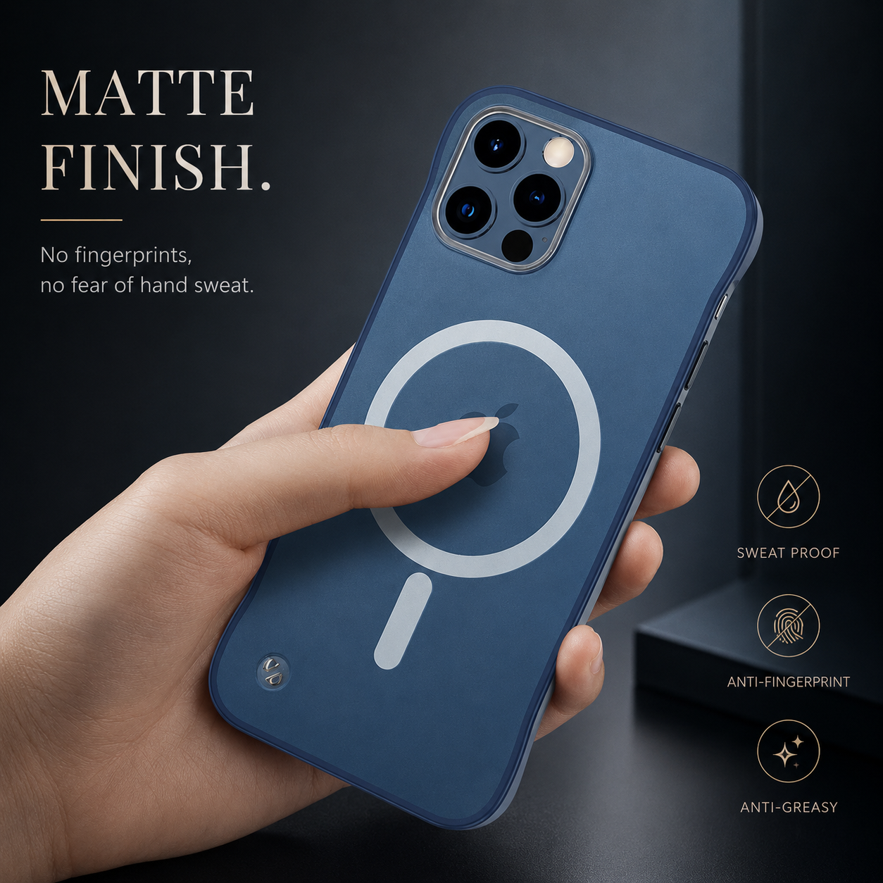Premium iPhone Case MagSafe Compatible Transparent Protective Cover Camera Lens Protection Shockproof Ultra Thin Frameless Clear Design Slim Profile