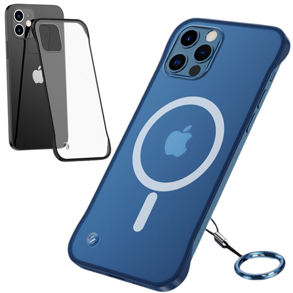 Premium iPhone Case MagSafe Compatible Transparent Protective Cover Camera Lens Protection Shockproof Ultra Thin Frameless Clear Design Slim Profile