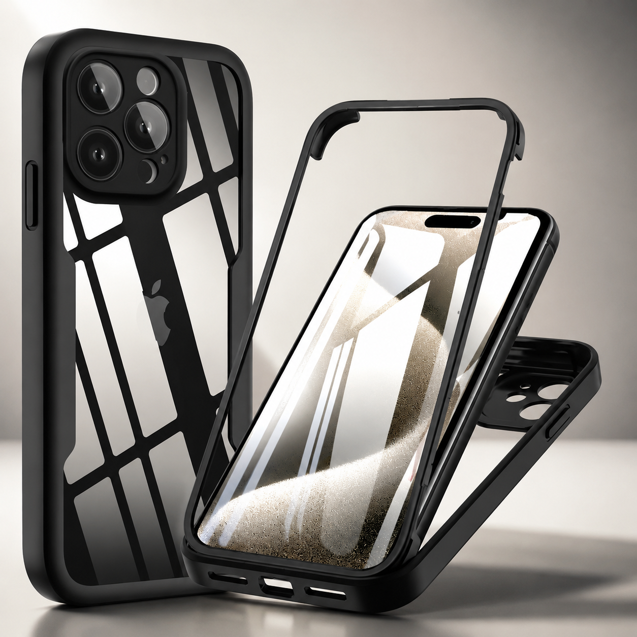 Premium iPhone Case MagSafe Compatible Transparent Silicone Shockproof Protective Cover Full Body Camera Lens Guard Slim Clear Texture Finish