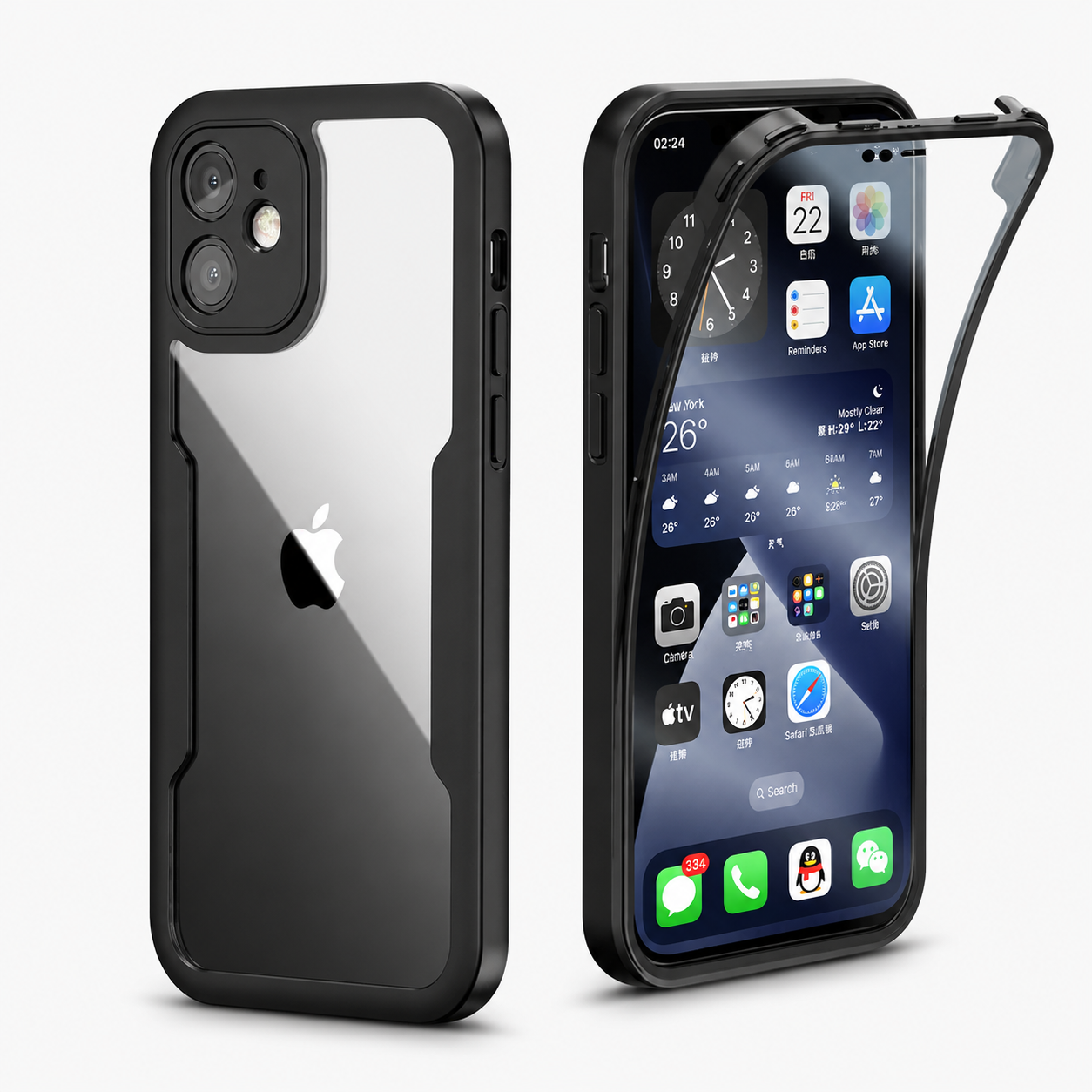 Premium iPhone Case MagSafe Compatible Transparent Silicone Shockproof Protective Cover Full Body Camera Lens Guard Slim Clear Texture Finish